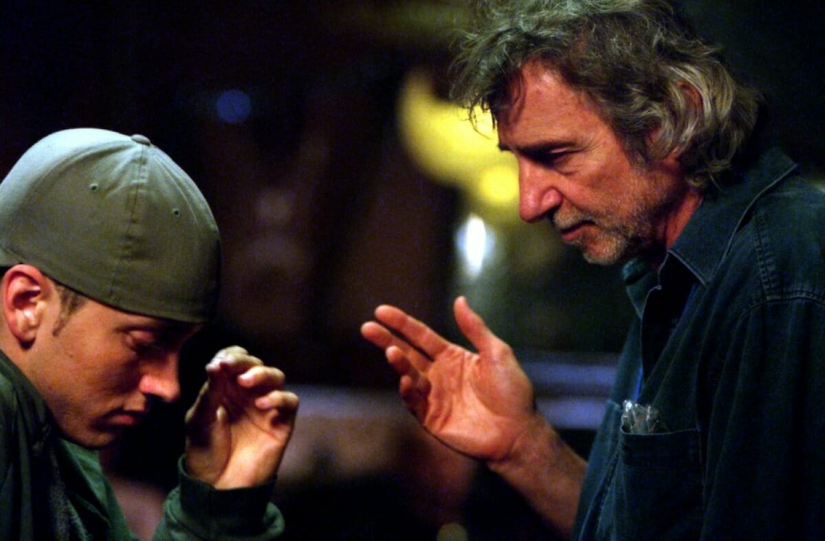 Curtis Hanson et Eminem sur le tournage de 8 Mile
